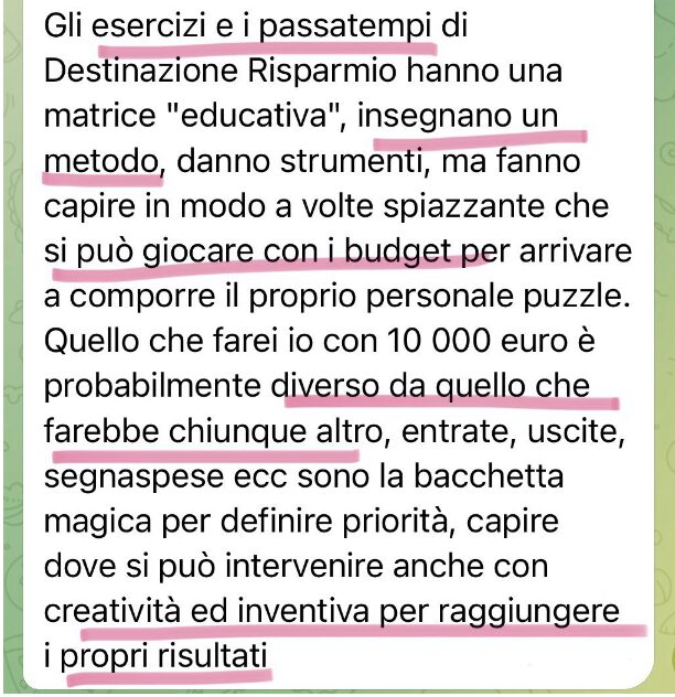 recensione destinazione risparmio